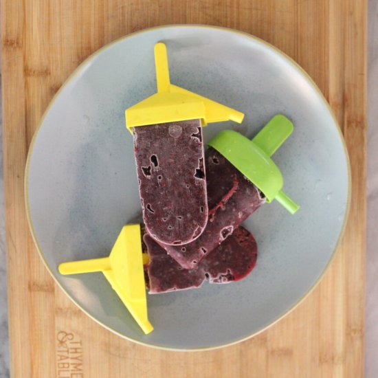 Blackberry Pulp Popsicles