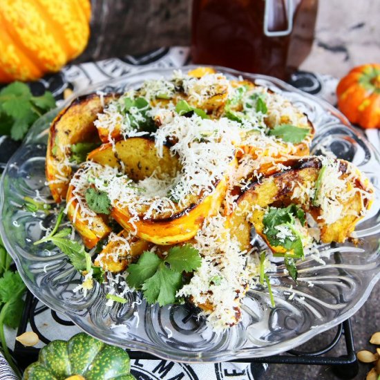 Carnival Squash with Parmesan and H