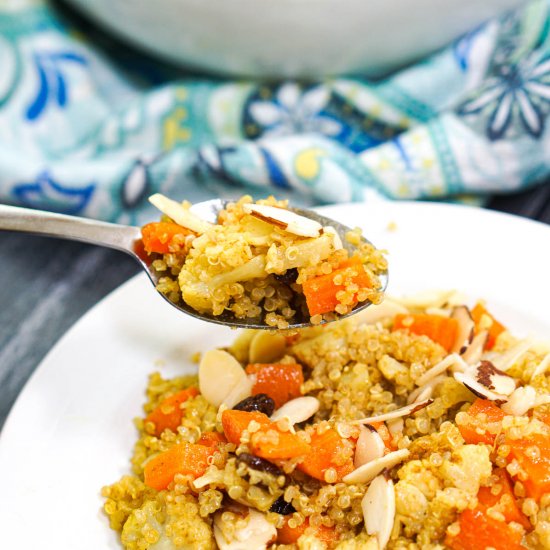 Vegetable Curry Quinoa Pilaf