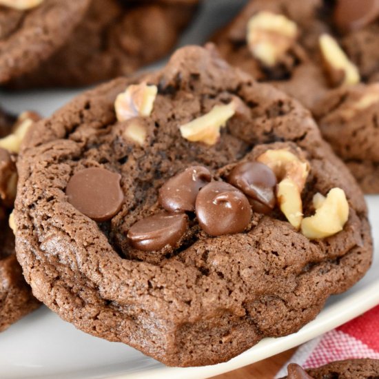 Chocolate Walnut Cookies