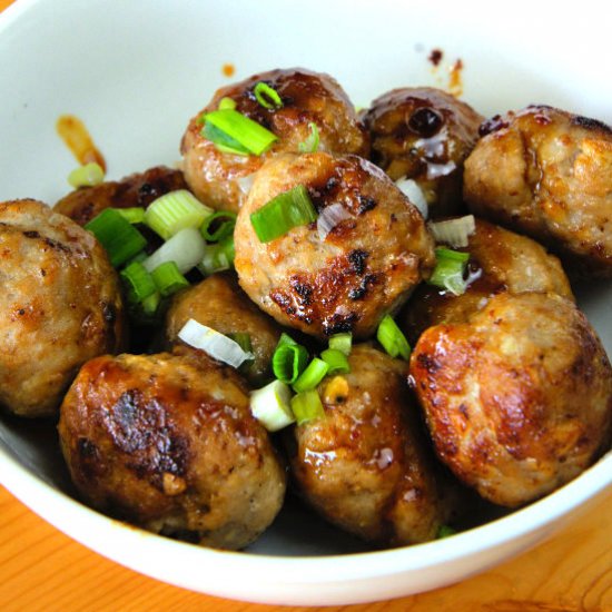 Asian pork meatballs