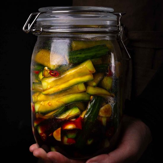 Asian pickled cucumbers