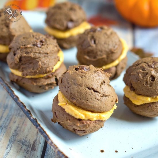 Chocolate Pumpkin Whoopie Pie