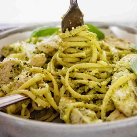 Chicken Pesto Linguine