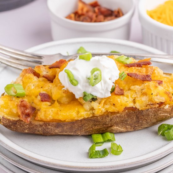 Air Fryer Twice Baked Potatoes