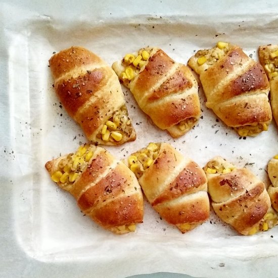 Corn Tuna Bread Rolls Buns