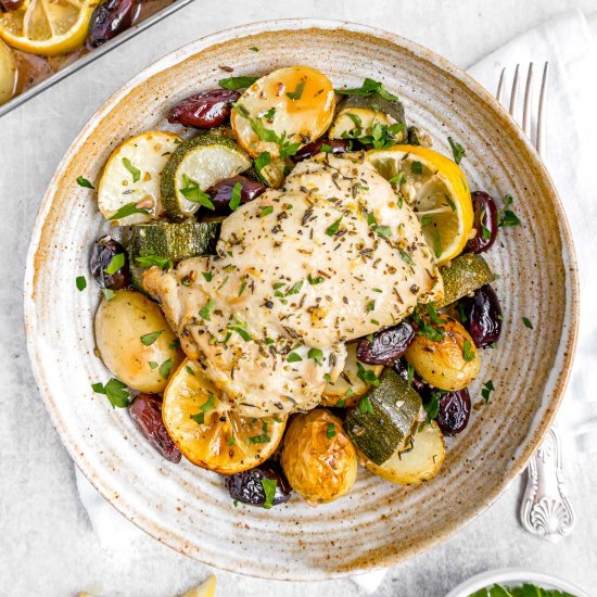 Lemon Chicken Tray Bake