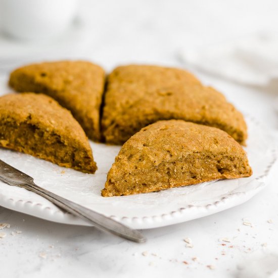 Healthy Pumpkin Oatmeal Scones