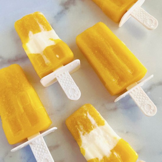 Easy Mango Popsicles