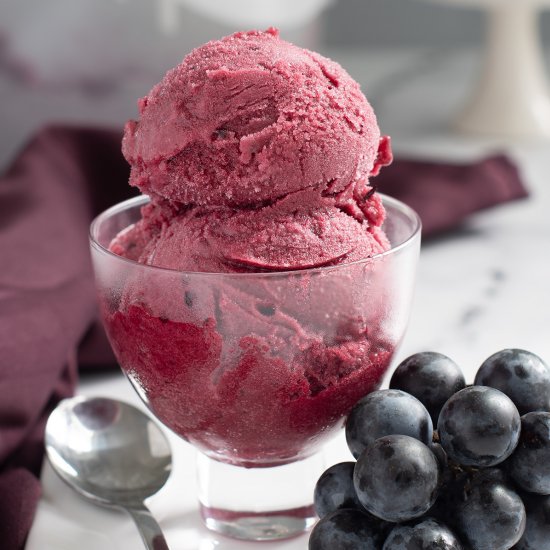 Concord Grape Sorbet