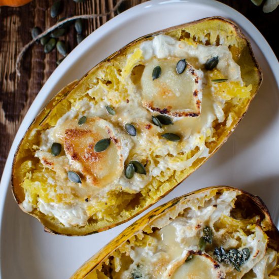 Baked Spaghetti Squash with cheese