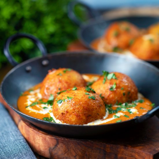 Malai Kofta Paneer and Potato Curry