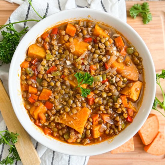 My Mothers Lentil Stew