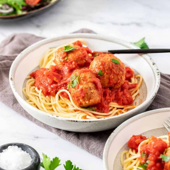 Turkey Meatballs (Dairy-Free)