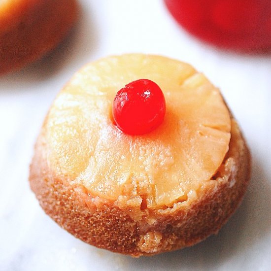 Pineapple upside down guava cakes