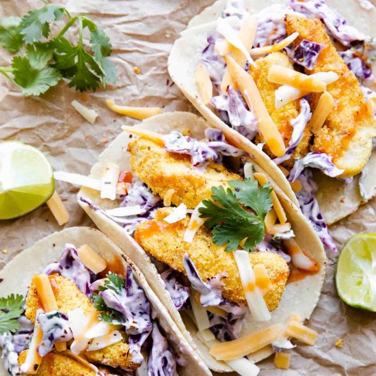 Crispy Air Fryer Fish Tacos