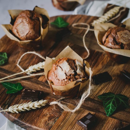 Pear and Chocolate Muffins Recipe