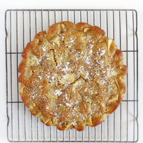 Gluten-Free French Apple Cake (V)