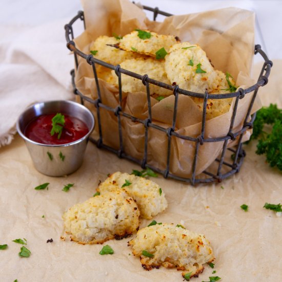 Cottage Cheese Cauliflower Tots