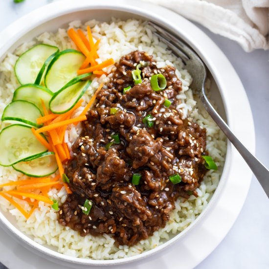 Korean Beef Bowls