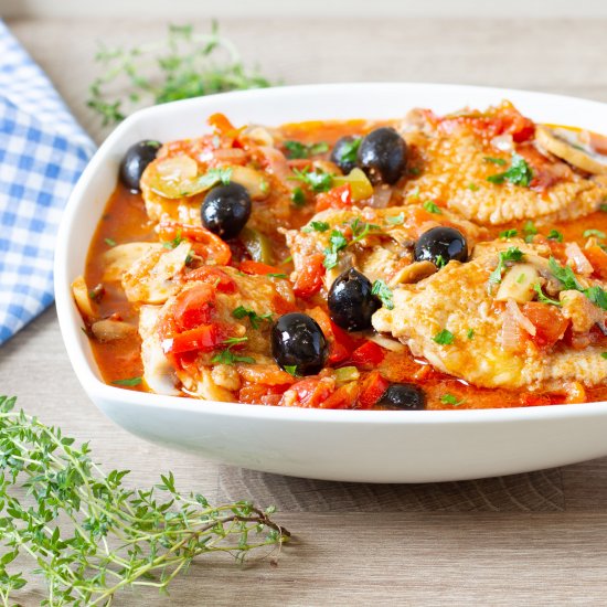 Chicken cacciatore