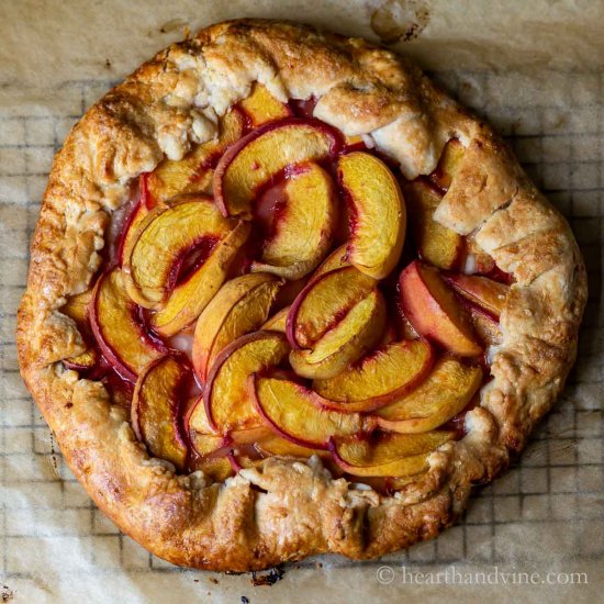 Easy Peach Crostata