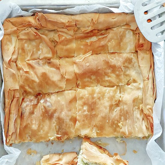 Greek Leek Pie with Cheese