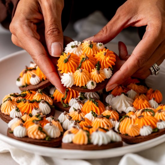 Pumpkin Decorated Cookies