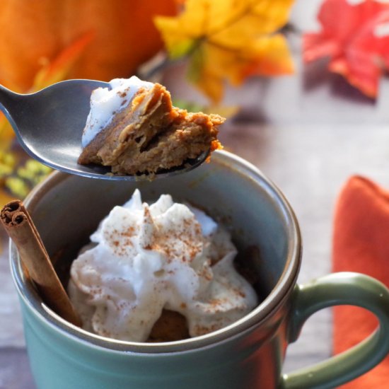 Crustless Pumpkin Pie in a Mug