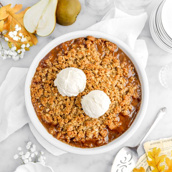 Spiced Maple Pear Crisp