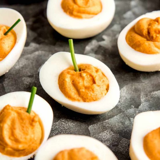 Halloween Deviled Eggs Recipe