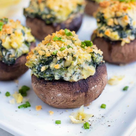 Spinach Stuffed Mushrooms