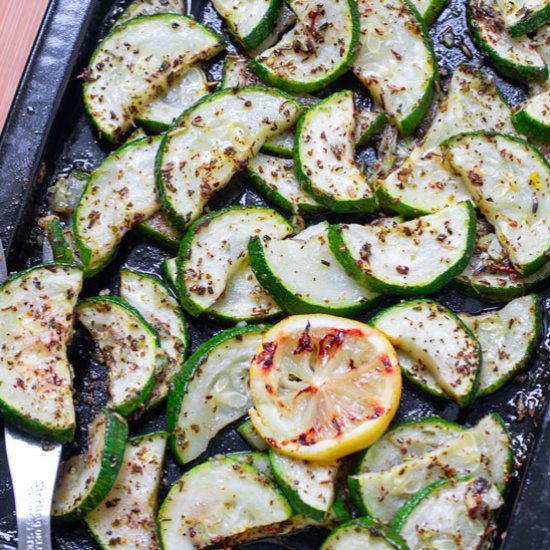 Oven Roasted Zucchini