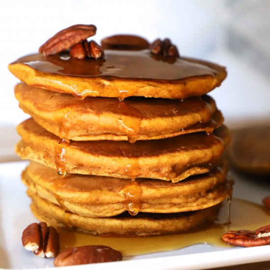 Whole Wheat Pumpkin Pancakes