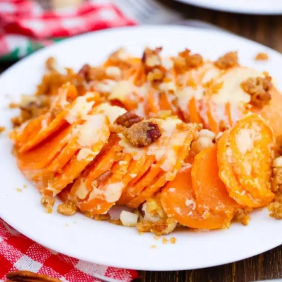 Hasselback Sweet Potato Casserole