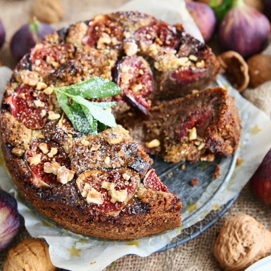 Gluten Free Fresh Fig and Walnut Ca