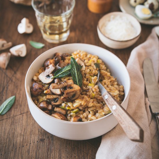 Spelt and Mushroom Risotto Recipe