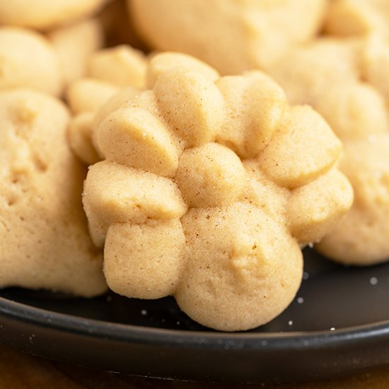 Maple Cinnamon Spritz Cookies