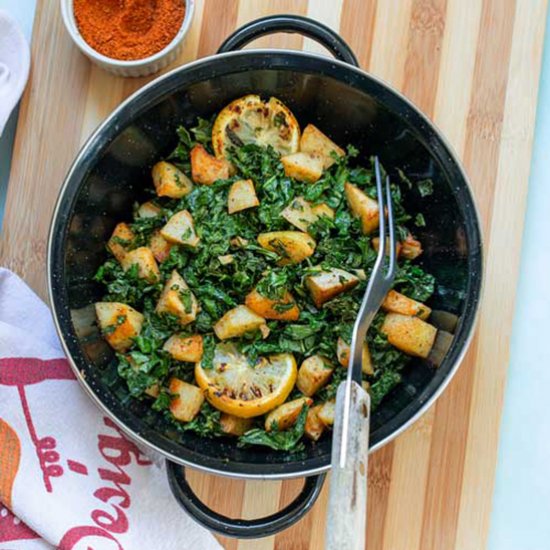 Sauteed Kale and Potatoes