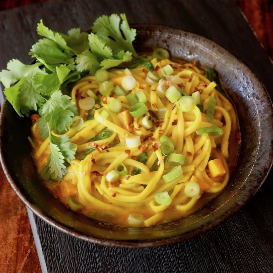 Curry Udon with Sweet Potato