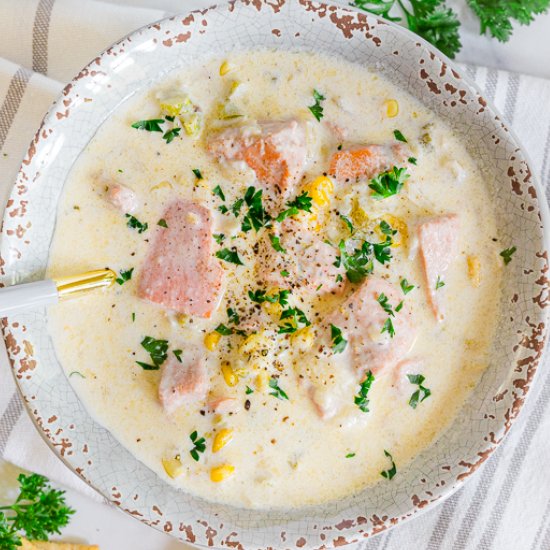 Easy Salmon Chowder