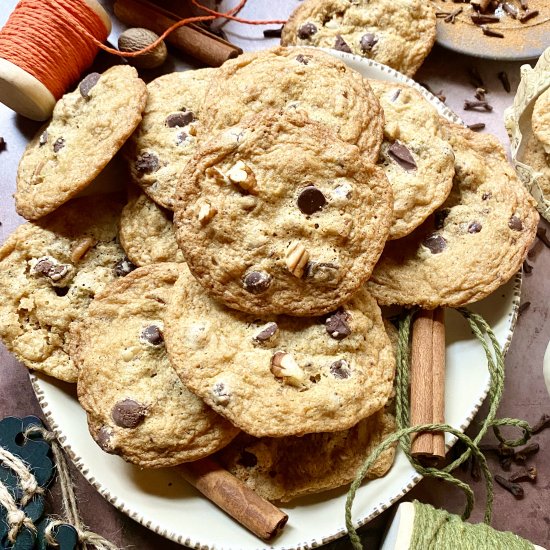 Pumpkin Chocolate Chip Cookies