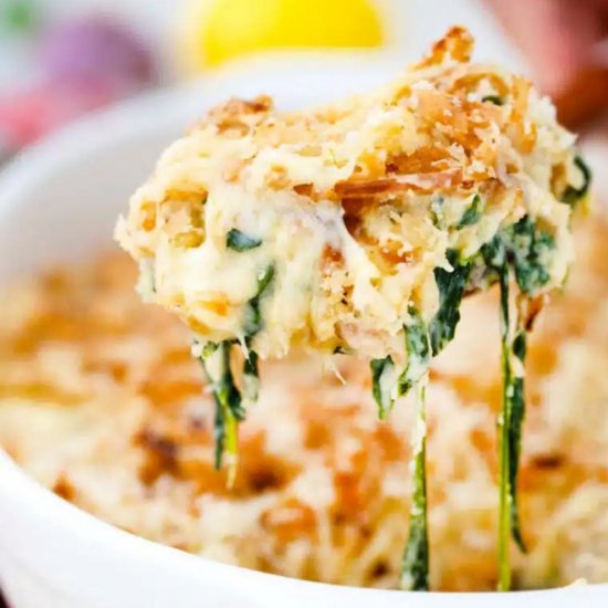 Cheesy Spinach Casserole