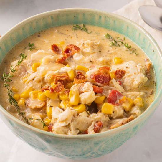 Corn and Crab Bisque