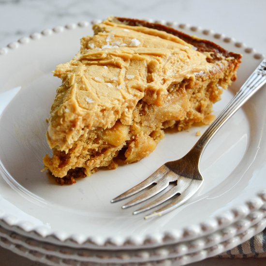 Apple Cake with Caramel Frosting