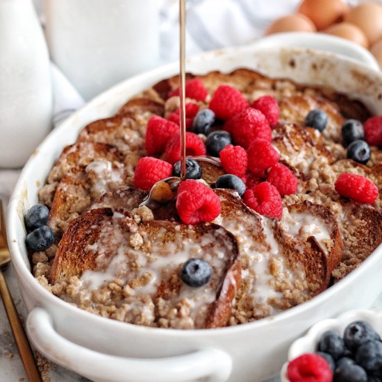 Cinnamon Roll French Toast Bake