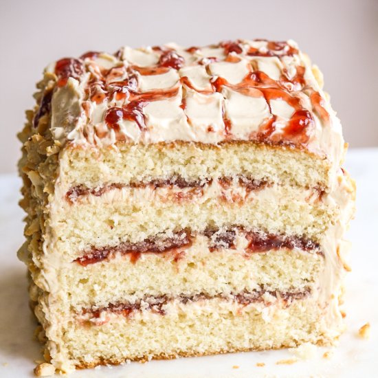 Peanut Butter Jam Cake