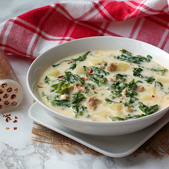 Lighter Zuppa Toscana Soup