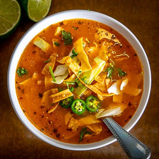 Vegetarian Tortilla Soup