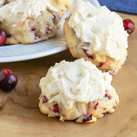 Fresh Apple and Cranberry Cookies